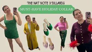 The Nat Note x Antonio Melani collab Try on and Review Dillards Holiday Collection Sizing Tips