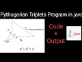 Pythagorean Triplets Program to check whether the entered numbers are Pythagorean Triplets or not