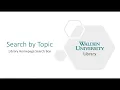 Search by topic Library homepage search