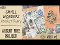 Small Wonders A Vintage Pocket Diary August Free Printable Project