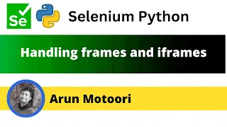 Handling iframes and frames in Selenium Python Selenium Python