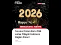 Lagu Selamat Tahun Baru 2-26 untuk Warga Wilayah Indonesia Bagian Timur #beritasatu