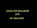 LFI Local File Inclusion Tutorial By Team NPS