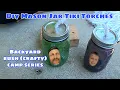 DIY Mason Jar Tiki Torch for Backyard Bush crafty Camp