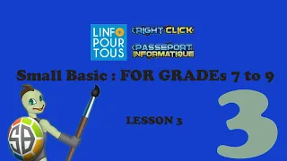 Small Basic Lesson 3 for Grades 7 to 9