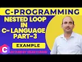 Nested Loop Program Part - 3 in C language Hindi Example C Programming