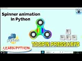 How make Spinner in Python Programming Fidget Spinner using Python Turtle Learn Python Graphics