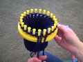 How to finish your hat on a round loom