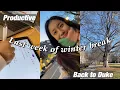 PRODUCTIVE uni vlog Last Week of Winter Break study networking hotpot reflection