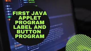 Building your first Applet in Java - Tutorial for beginners Introduction to Applet