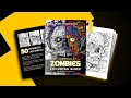 Zombie Coloring Book - 50 Coloring Pages for Adults Teens