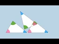 Triangle Angle Sum Theorem Dynamic Modifiable Illustrator without Words or Numbers