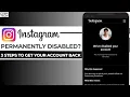 Instagram Account Disabled Permanently The Only 3 Steps to Get It Back in 2026