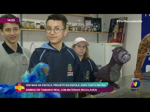 Ver Mais na Escola: projeto da Escola João Costa recria animais em tamanho real