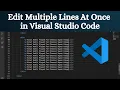 How to Edit Multiple Lines At Once in Visual Studio Code Select Multiple Line at a Time in VS Code