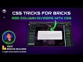 Add a Column Separator with CSS - CSS Tricks for Bricks Builder