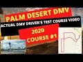 ACTUAL TEST ROUTE Palm Desert DMV Behind The Wheel Drivers License Test Course Driving 2021