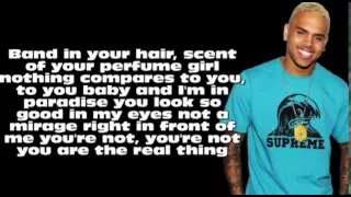 chris brown sweetheart w lyrics