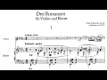 Clara Schumann - Three Romances, Op. 22 (with score)