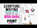 2020 Scripture Writing Plan Print Pray Slay