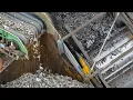 Scrap Metal Recycling Up Close - Hammer Mill Shredder in Action