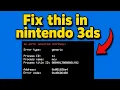 Fix Nintendo 3DS DS Generic Error Quick Fix