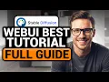 How To Use WEBUI Stable Diffusion BEST FULL GUIDE NO Yapping To The Point FAST EASY