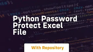 python password protect excel file