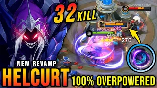 Download 32 Kills!! Helcurt Revamp 100% OVERPOWERED - New Revamp Tryout ~ MLBB MP3