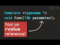 Why use forwarding references and how they are different from rvalue references in C
