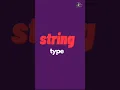 string type primitive data types in JavaScript part 2 JavaScript Tutorial in 1 minutes