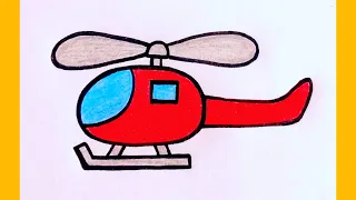 How to draw a helicopter Helicopter Drawing Step by Step