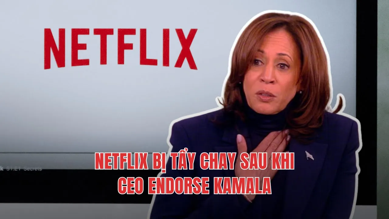 Outline Video 02OCT24 | NETFLIX BỊ TẨY CHAY SAU KHI CEO ENDORSE KAMALA!