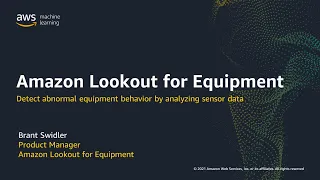 Analyze Existing Sensor Data to Detect Abnormal Equipment Behavior with Amazon Lookout for Equipment