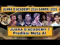 Download Lagu Inilah Juara D'Academy 7 Prediksi Meta AI,Memang Sangat Pantas 
