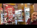 Trophy case dedicated to Patrick Mahomes achievements