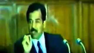 صدام حسين يهدد الشيعه دندنها