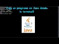 Programming in Java using commands line