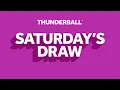 The National Lottery Thunderball draw results from Saturday 03 January 2026
