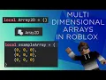 Multidimensional Arrays in Roblox Studio Module