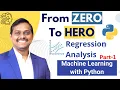 ML with Python Zero to Hero 4 Part 1 Regression Analysis Venkat Reddy AI Classes