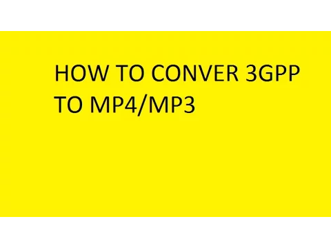 Download MP3 How to convert 3GPP to MP3 HINDI/URDU
