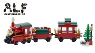 Lego Exclusive 40138 Christmas Train - Lego Speed Build Review