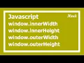 92 javascript window inner and outer width and height in Hindi