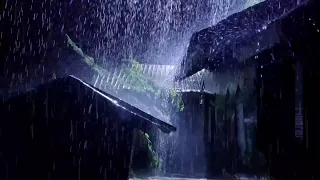No ADS-Rain Sounds for Sleep 🌧️ Cozy Cabin Night with Thunderstorm | Deep Sleep & Relaxation