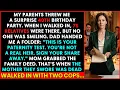 My Parents Humiliate Me At My 40th Birt ay With DNA Results Until Real Mother Walked In With Cops