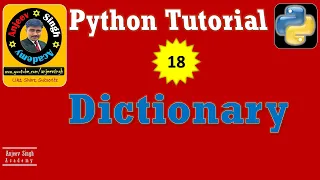 Dictionary in Python Python Tutorial 18 Complete Dictionary in one