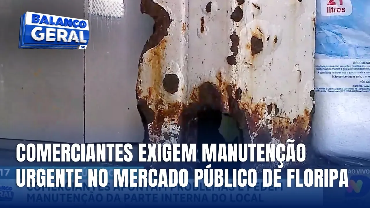 Comerciantes reclamam da falta de manutenção no Mercado Público de Floripa