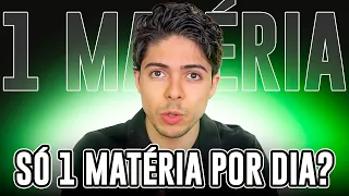 VOCÊ ESTÁ ESTAGNADO PORQUE ESTUDA MUITAS MATÉRIAS