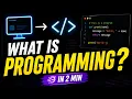 What is Computer Programming Programming Language Explained in 2 Minutes